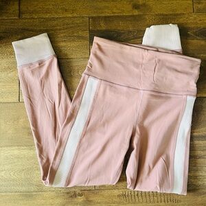 Athleta Blush Elation Rib Trim Legging